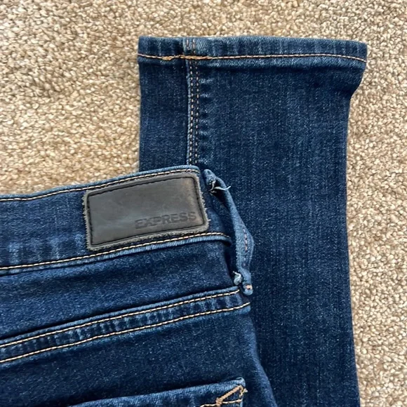 Express Stretch Denim Perfect Mid Rise Legging Jeans 8R - Picture 6 of 9